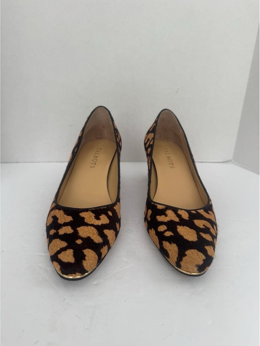 Talbots Isa Leopard Calf Hair Block Heel Pump | Size 6